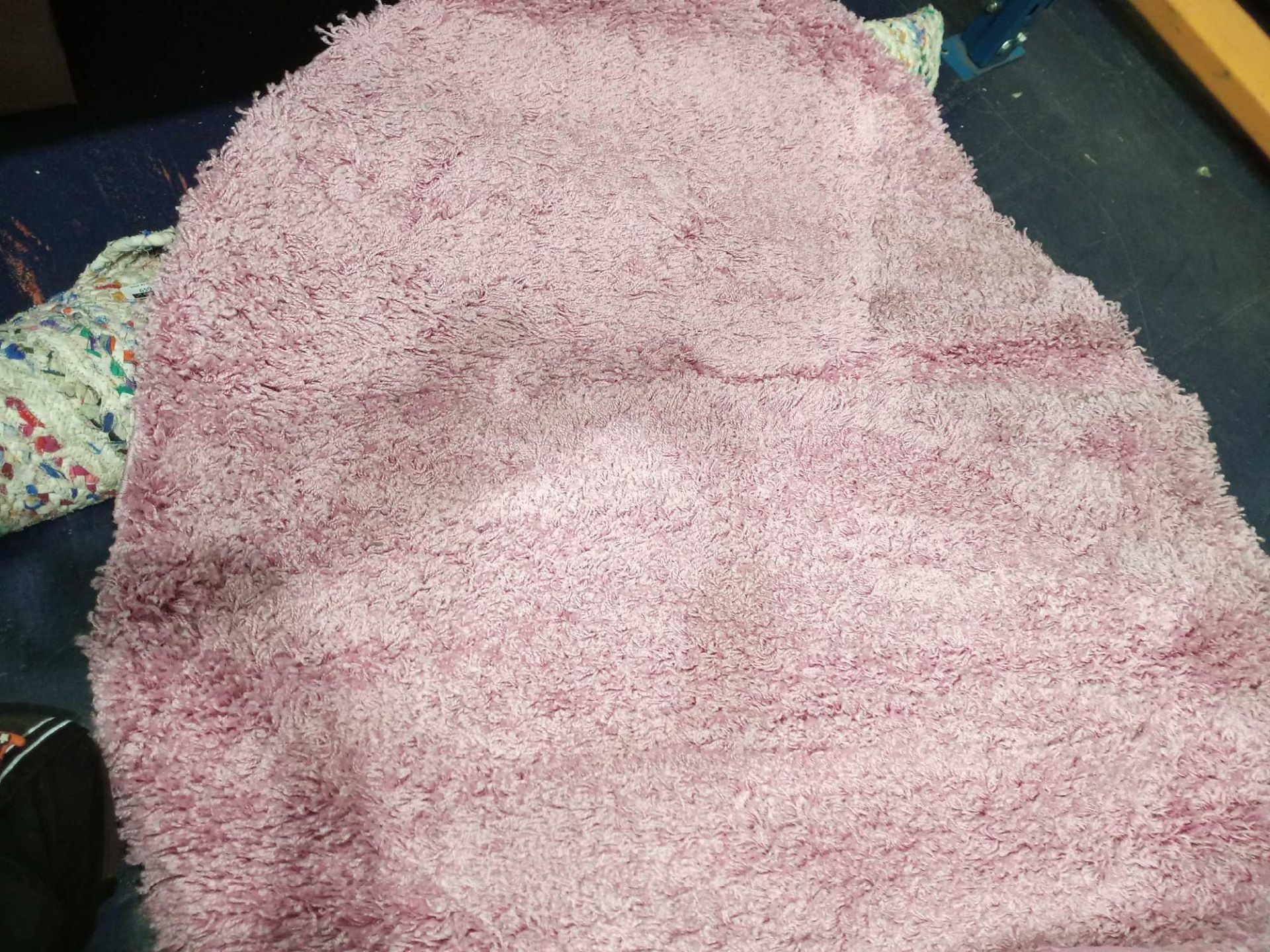 Rrp £90 Pink Blossom Circular Designer Floor Rug