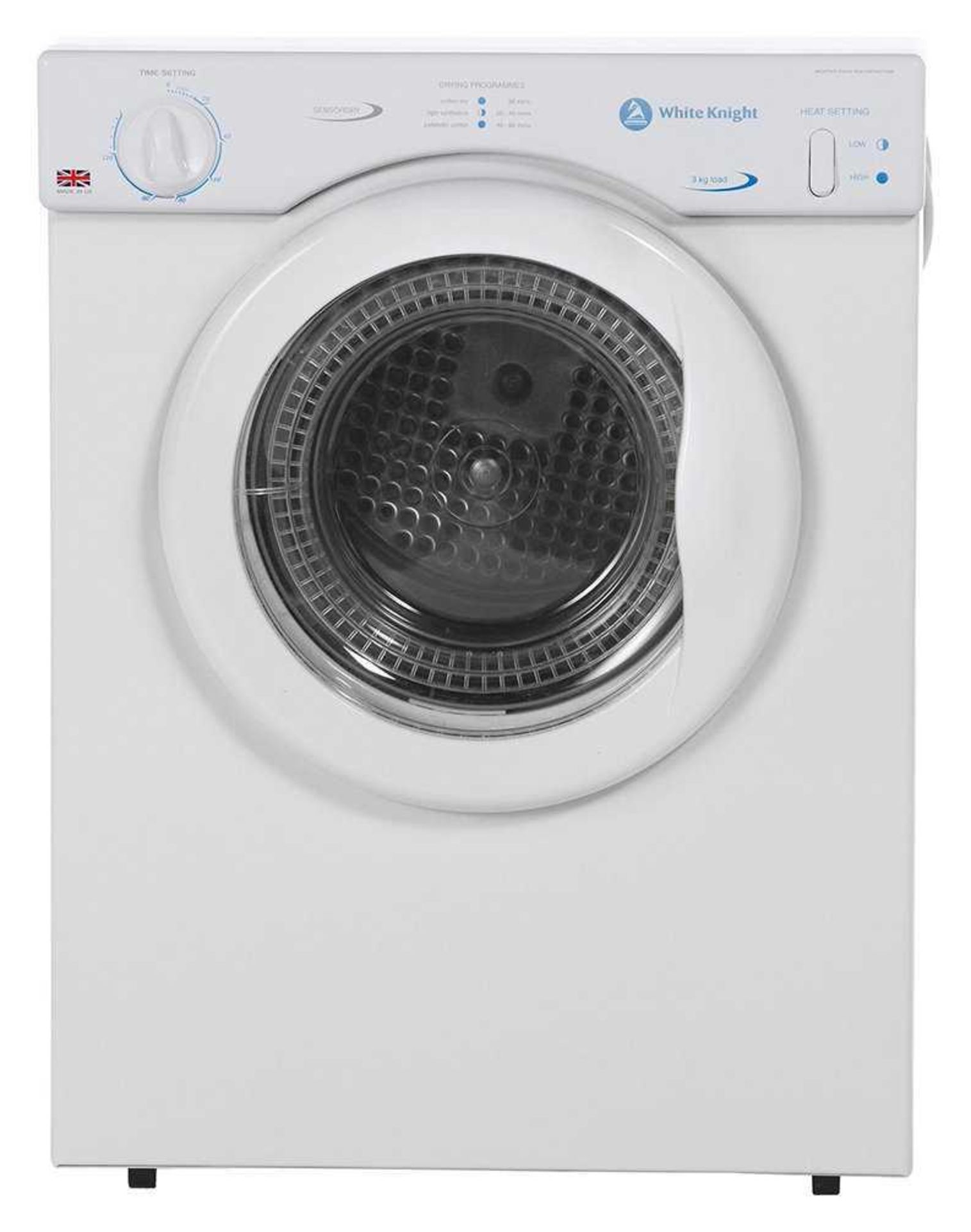 Boxed Grade B White Knight 3Kg Unidirectional Compact Tumble Dryer Rrp £180 - Image 2 of 2