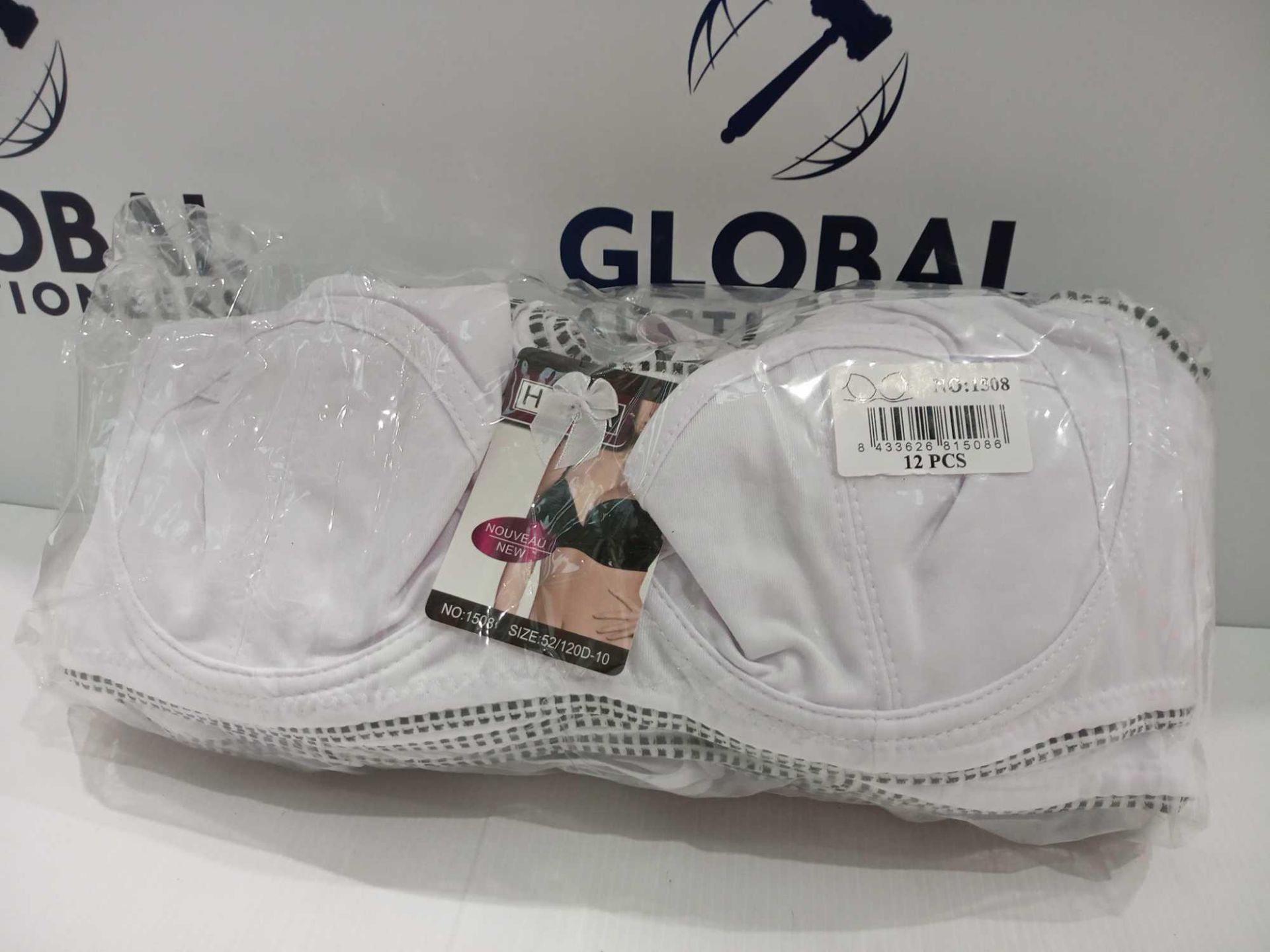 Rrp £120 Lot To Contain A Pack Of 12 Hana White Designer Bras