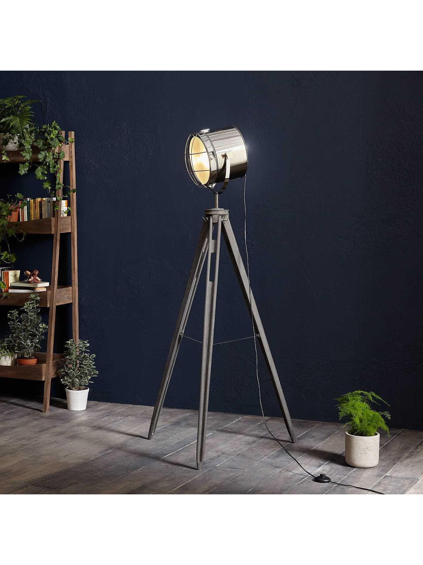 Rrp £195 When Complete Boxed John Lewis And Partners Jules Washed Grey Finish Floor Lamp Base Only - Image 2 of 2