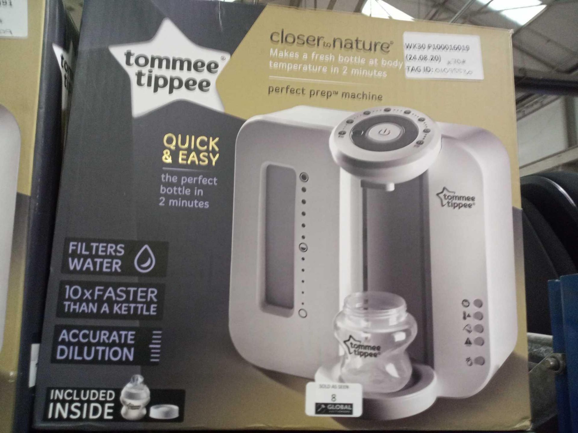 Rrp £70 Boxed Tommee Tippee Closer To Nature Perfect Preparation Bottle Warming Station In White - Image 2 of 2