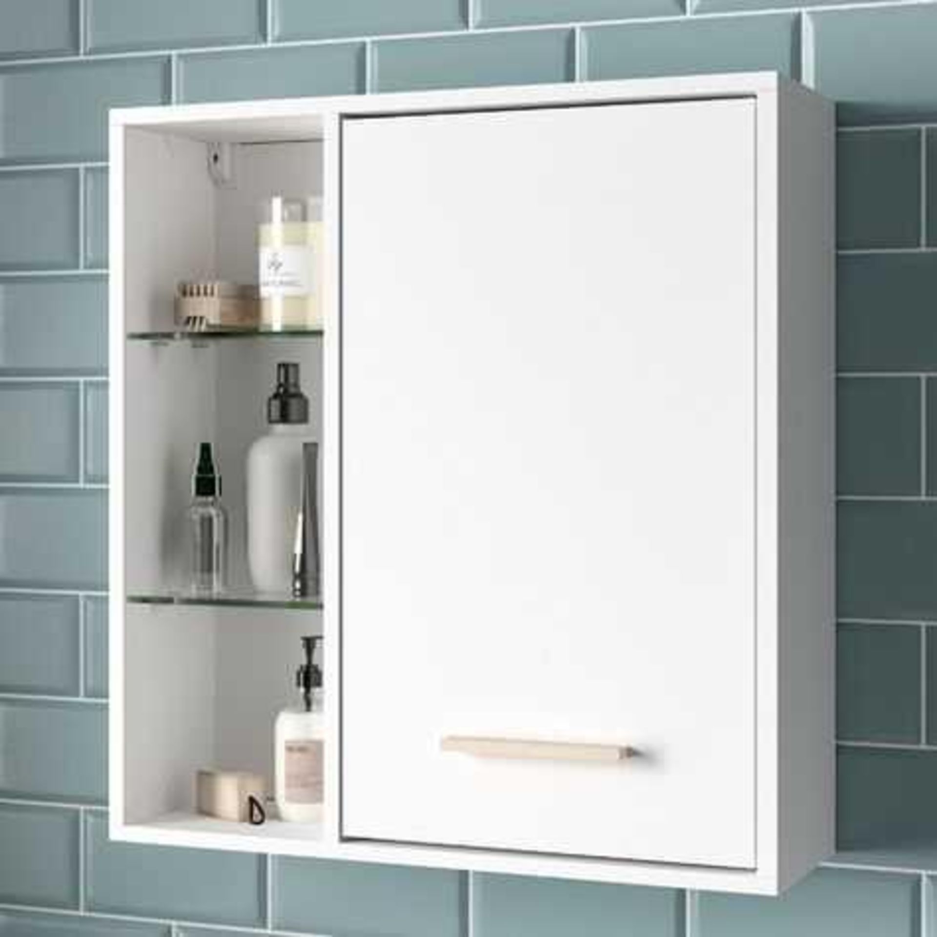 RRP £120 Boxed Tomkin'S Wall Mounted Cabinet 60X64Cm