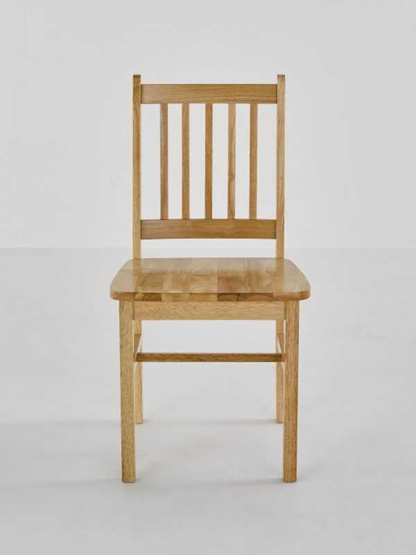 RRP £100 Boxed Malay Chair Wooden Seat In Natural Wood Colour