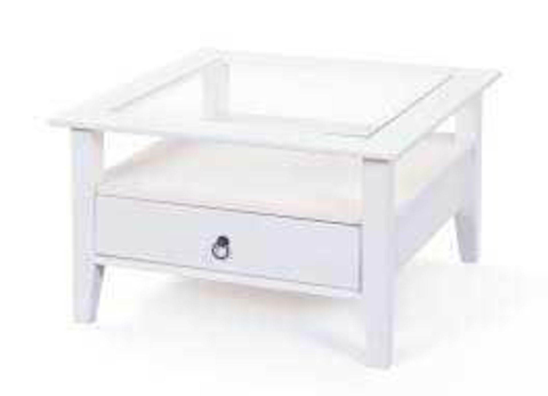 RRP £150 Boxed Provence Glass Top Coffee Table