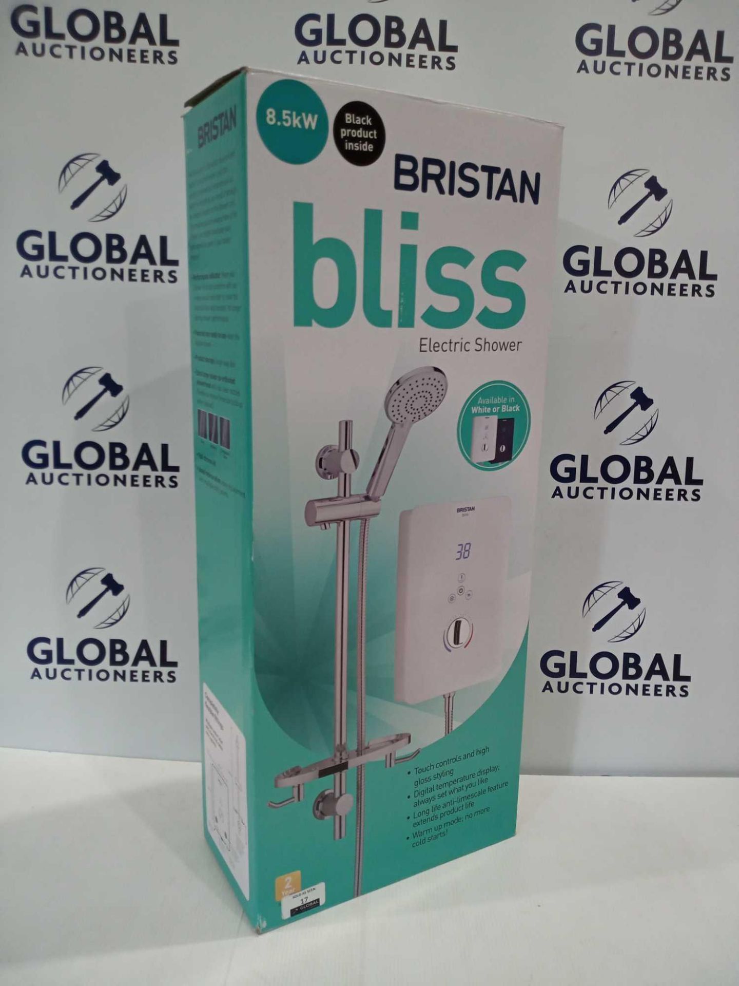 RRP £120 Boxed Bristan Bliss 8.5 Kilowatt Electric Shower With Digital Temperature Display