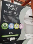 RRP £120 Boxed Vital Baby Nurture Pro Uv Bottle Sterilizer And Dryer Which Effectively Kills 99.9%