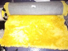RRP£50 Mustard Yellow Shaggy Designer Rug
