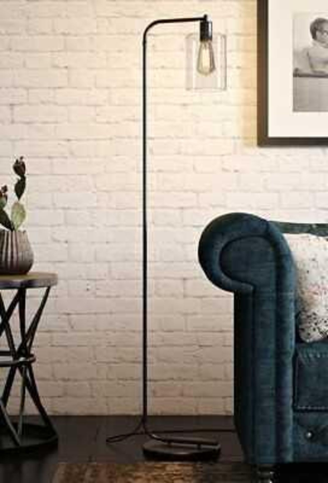 RRP £120 Box Gallery Home Chicago Floor Standing Designer Lamp (10243)