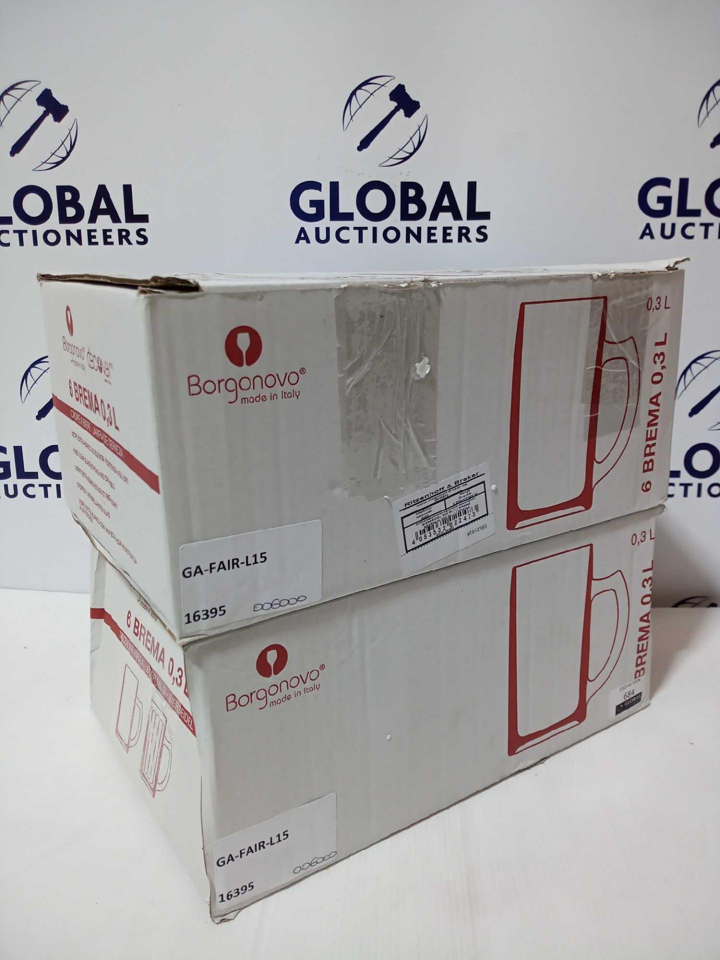 RRP £60 Each Boxes To Contain Six Borgonovo 0.3 L Beer Glasses - Image 2 of 2