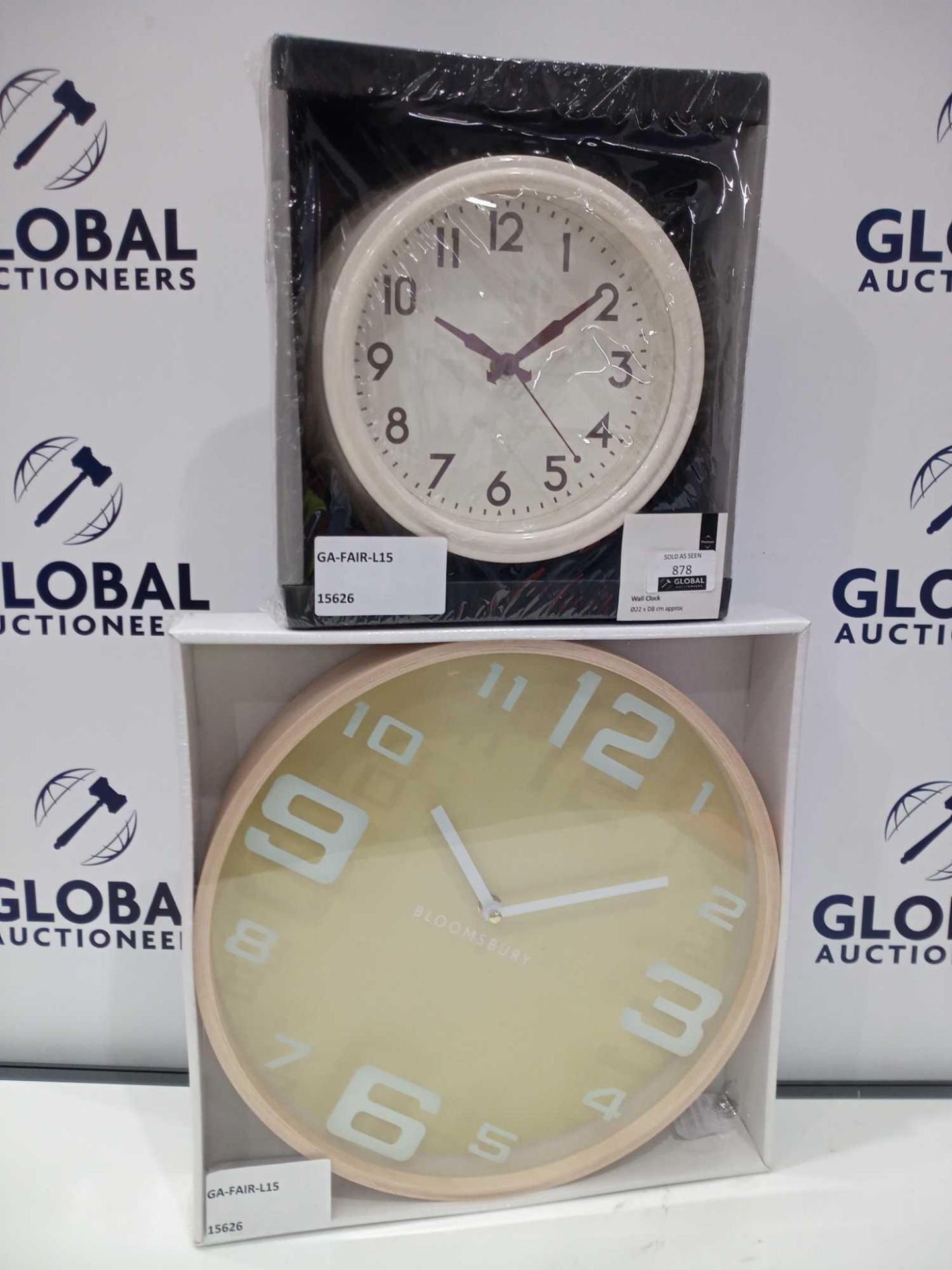 RRP £25 Assorted Items To Include Quotes 22Cm Vintage Metal Wall Clocks And Bloomsbury Wall Clocks