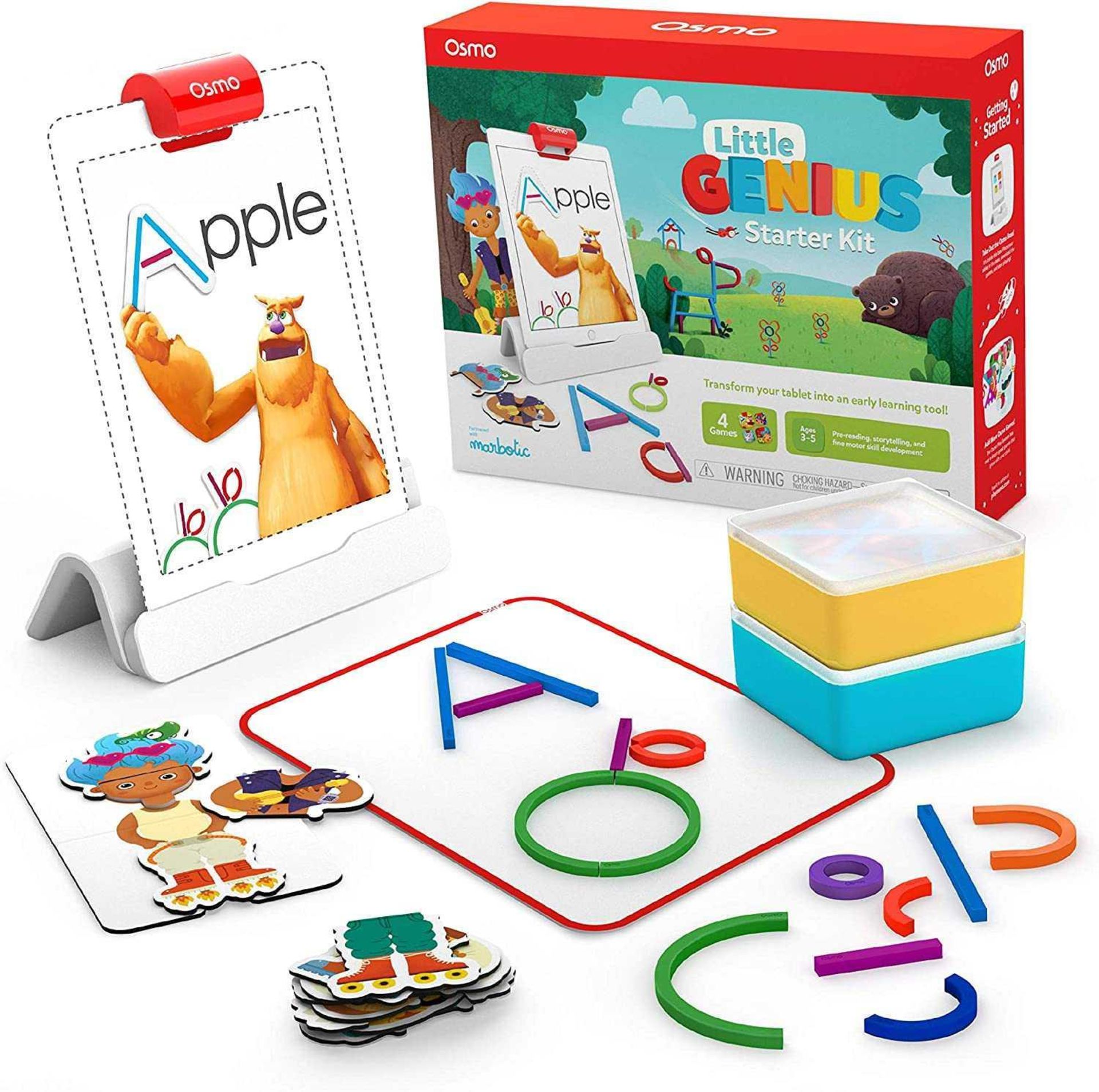 RRP £120 Boxed Osmo Little Genius Starter Kit, Transform Your Tablet Into An Early Learning Tool
