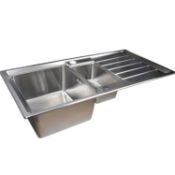 RRP £220 And Taylor And Moore Heron 1.5 Bowl Top Mount Sink Unit With Drainer