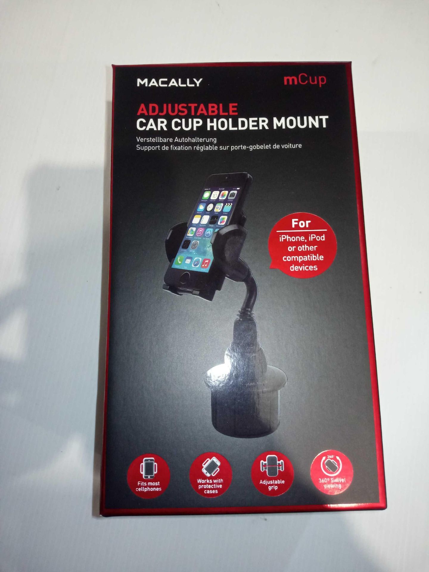 RRP £30 Each Box Macally M Cup Adjustable Car Cup Holder Phone Mount