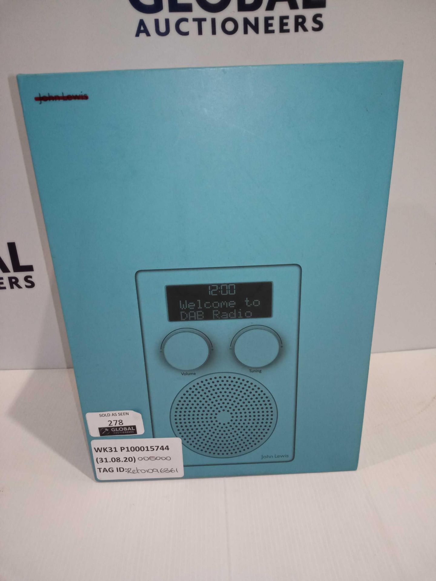 RRP £50 Boxed John Lewis Spectrum Dab/Fm Digital Shower Radio