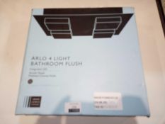 RRP £125 Boxed Arlo 4 Light Bathroom Flush Intergrated Led Light