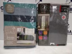RRP £40 Each Assorted Designer Soft Furnishings To Include A Pair Of Enhanced Living 46 X 54-In Matr