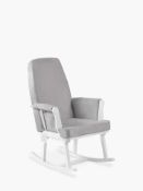 RRP £170 Boxed Haldon Rocking Chair By Kub In Light Grey
