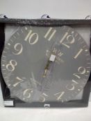 RRP £50 Each Boxed Assorted Designer Wall Clocks To Include A Premier Interiors Williamson And Co Ed