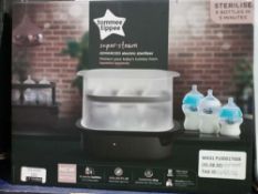 RRP £70 Boxed Tommee Tippee Super Steam Advanced Electric Steriliser