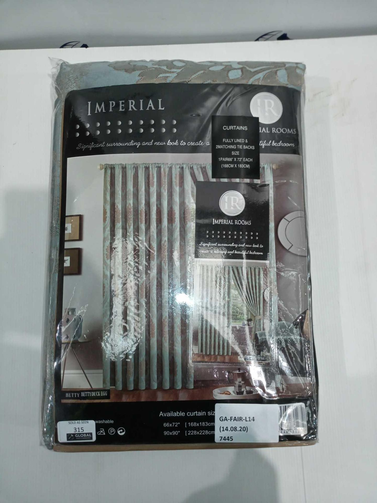 RRP £40 Each Items To Include Imperial Rooms Betty Duck Egg Fully Lined Curtains And Burj Silver Ful