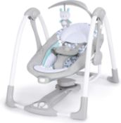 RRP £80 Boxed Ingenuity Convertme Swing 2 Seat Portable Swing With Hybridrive Technology