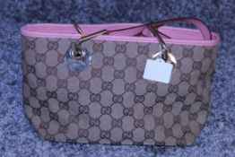 RRP £1100 Gucci Mini Tote Canvas Handbag