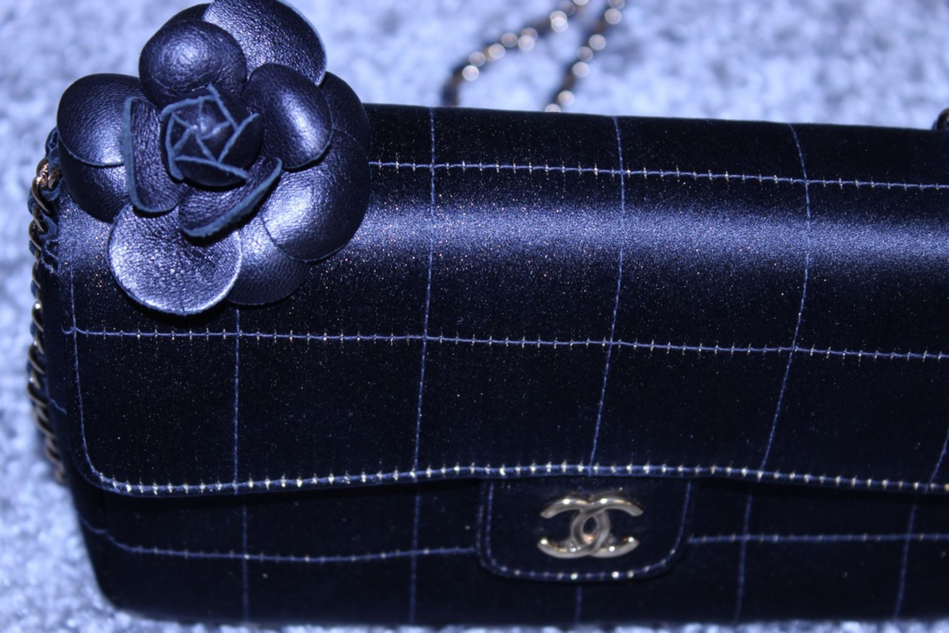 RRP £3,500 Chanel Timeless Silk Handbag - Image 2 of 4