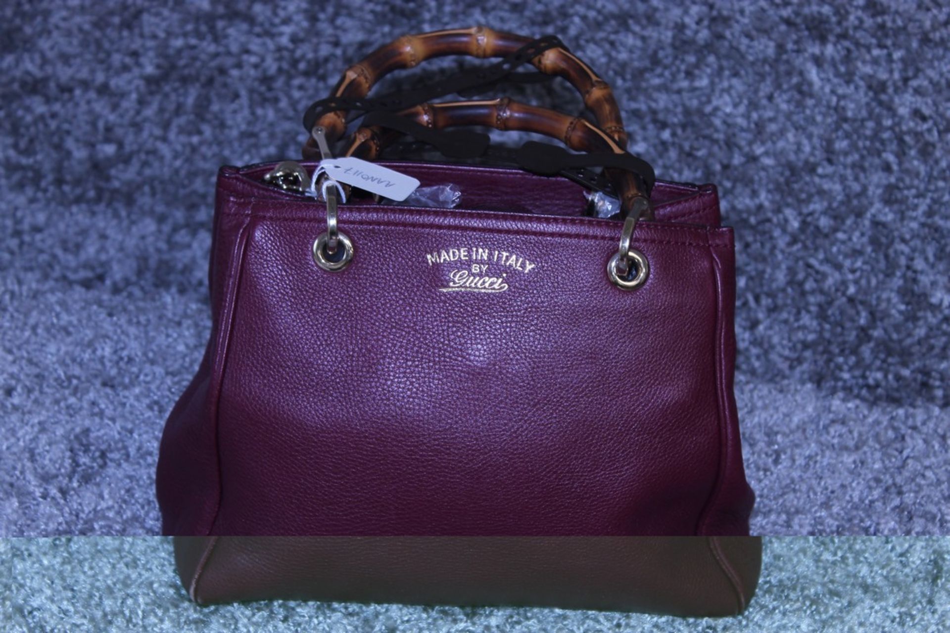 RRP £1,320 Gucci Square Bamboo Tote Handbag