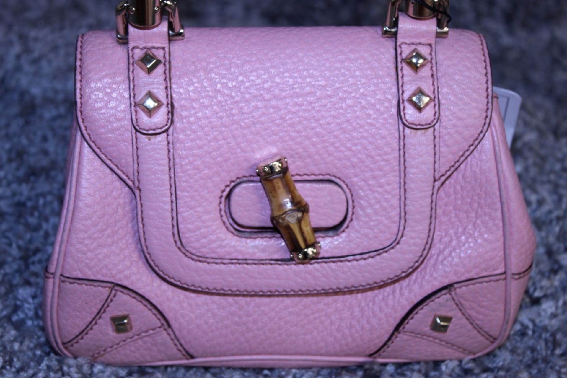 Rrp £1,410 Gucci Mini Bamboo Handbag - Image 2 of 6