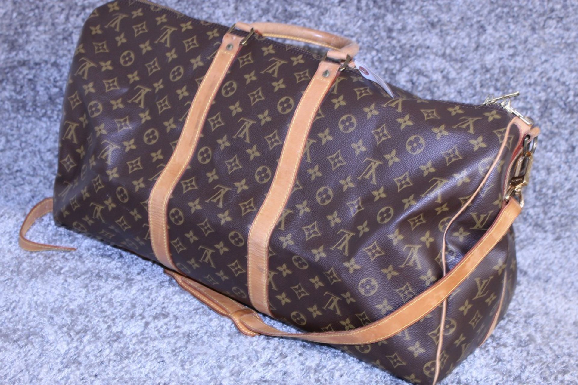 RRP £1,440 Louis Vuitton Keepall Bandouliere 55 Travel Bag - Image 3 of 6