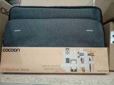 RRP £120 Lot To Contain 4 Brand New Cocoon 15" Macbook Sleeve In Graphite Grey