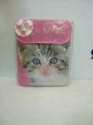 RRP £300 Box To Contain 32 Brand New Present Time Cat Printed Ipad Sleeves