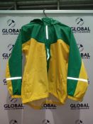 RRP £100 Lot To Contain 4 Brand New Rainydays Children'S Yellow/Green Raincoat