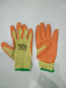 RRP £120 Lot To Contain 120 Brand New Class Orange Grip Work Gloves