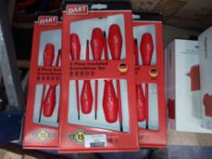 RRP £100 Lot To Contain 5 Brand New 5 Piece Insulated Screwdriver Set