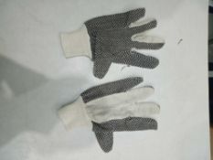 RRP £200 Lot To Contain 100 Brand New Pairs Of Polka Dot Work Wear Gloves
