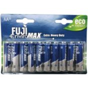 RRP £95 Lot To Contain 12 Brand New Packs Of 20 Fujimax Aa20 Eco Friendly Enviromax Extra Heavy Duty