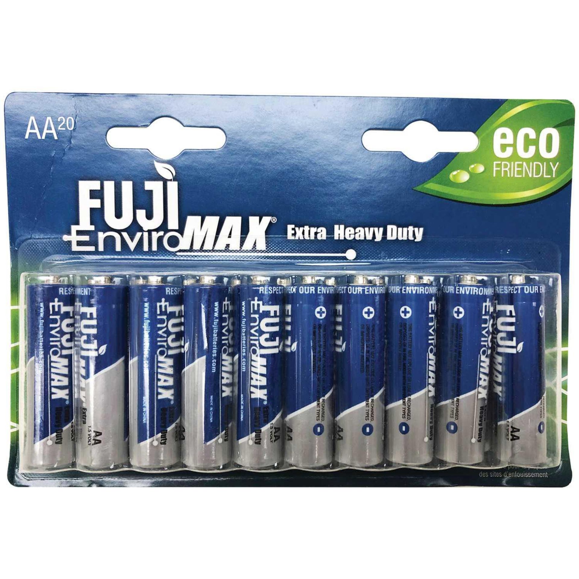 RRP £95 Lot To Contain 12 Brand New Packs Of 20 Fujimax Aa20 Eco Friendly Enviromax Extra Heavy Duty