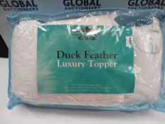 Combined RRP £100 Items To Include Sleep Company Duck Feather Luxury Topper, Snuggledown Side Sleepe