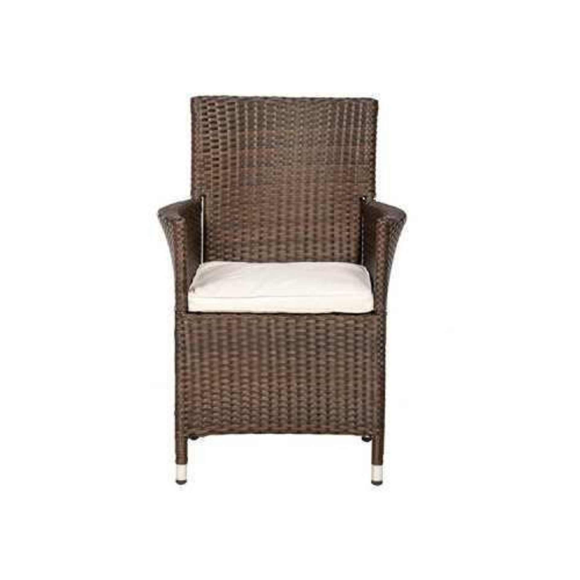 RRP £200 Boxed Set Of 2 Royalcraft Cannes Kd Carver Mocha Brown Carver Chairs