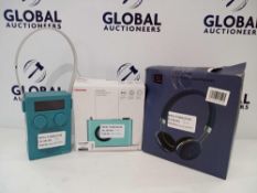 Combined RRP £130 A Lot To Contain To John Lewis Dab Fm Radios And A Pair Of H2 Wireless Headphones