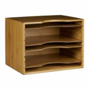 RRP £60 Lots To Contain Three Wooden Relaxdays Desktop Organizers