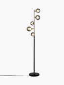 RRP £210 Boxed John Lewis And Partners Huxley Brushed Brass Floor Lamp