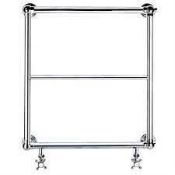 RRP £200 Box Brand New Bath Store Burcombe Ball Jointed Towel Rail In Chrome W600Xh686 Steel Towel R