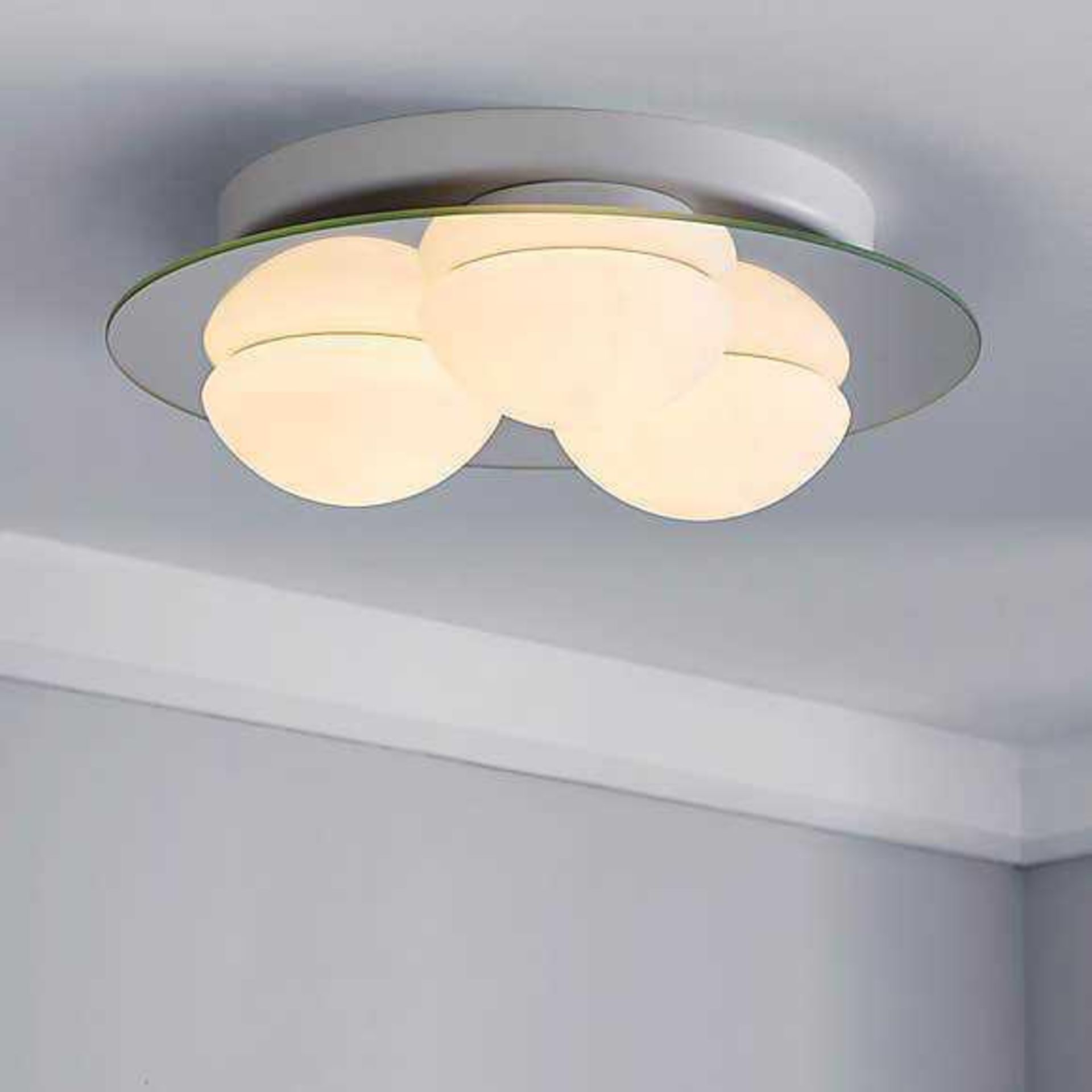 Combined RRP £130 Items To Include Lulu 3 Light Semi Flush Light,Harlow 3 Light Bathroom Flush And A - Image 3 of 3