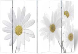 RRP £110 Boxed Mercury Row 6 Piece Room Divider Flower