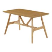 RRP £200 Boxed Apollonia Dining Table Oak Finish