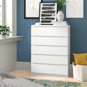 RRP £190 Zip Code Designs Tonya 5 Drawer Chest Of Drawers