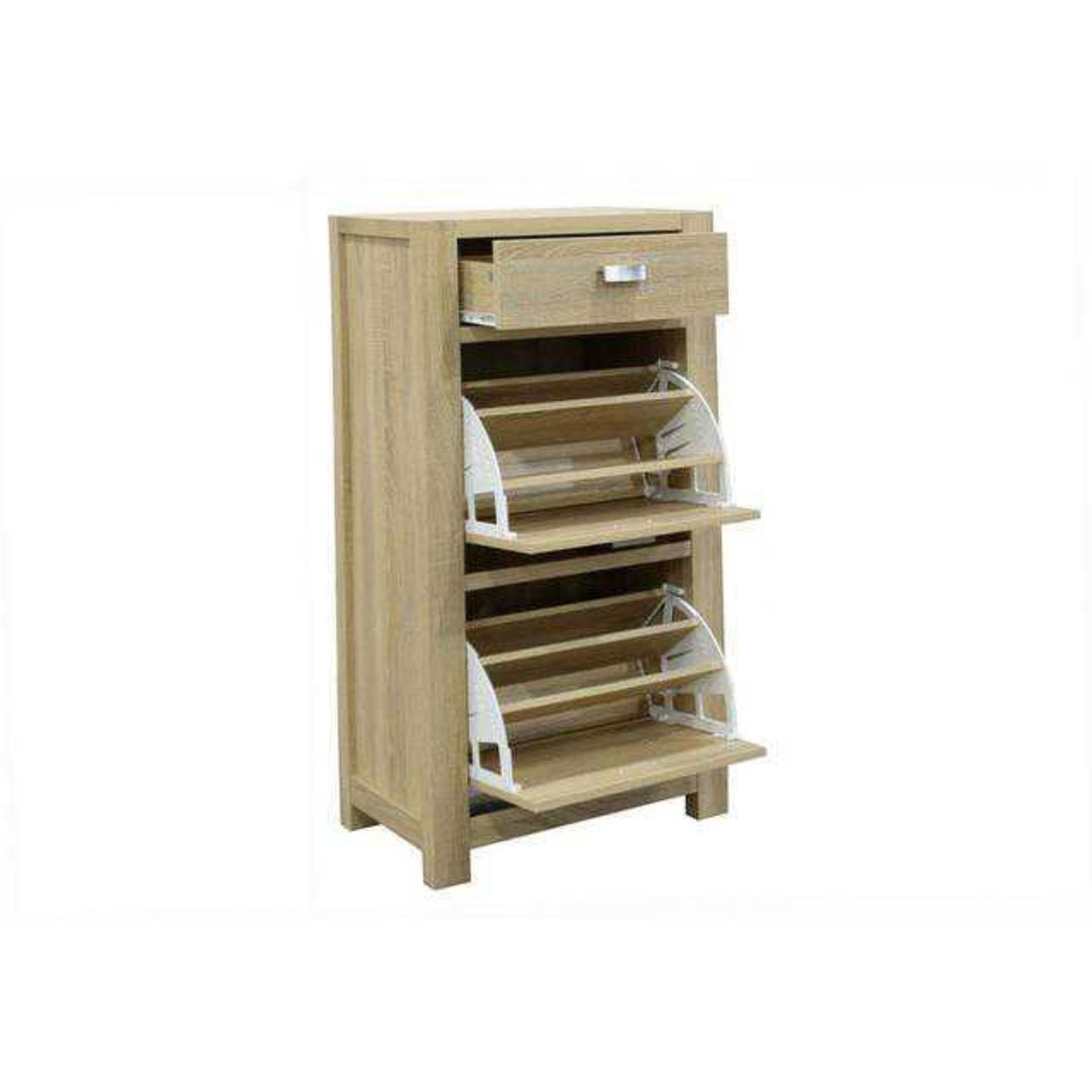 RRP £280 Boxed Cleves Shoe Cabinet - Image 3 of 3