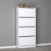 RRP £170 Boxed 17 Stories Shoe Cabinet White Finish